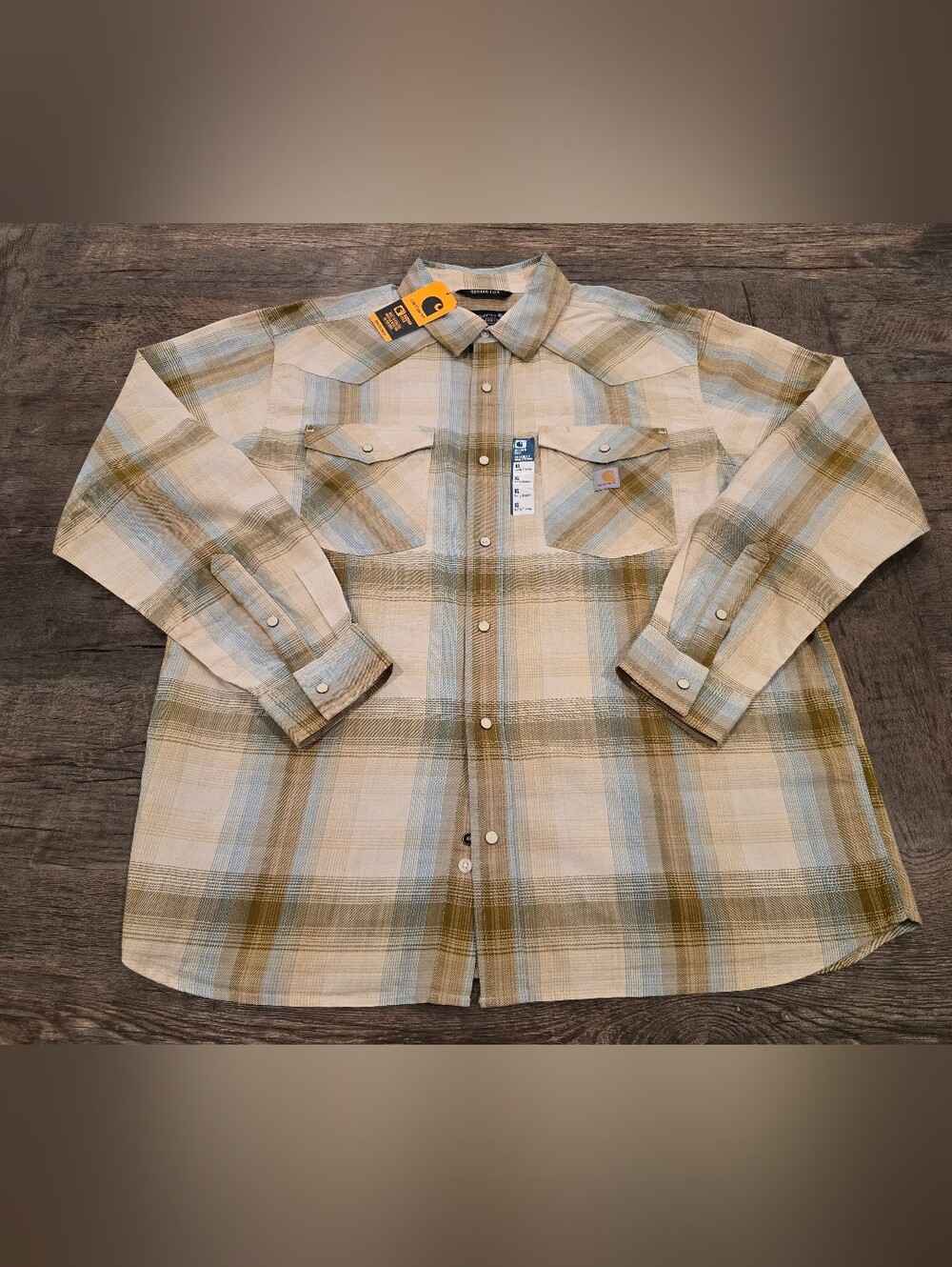 CARHARTT MONTANA WESTERN LONG SLEEVE SHIRT MENS